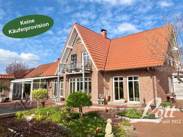 Repräsentatives Wohnensemble mit Gartenidylle in Großefehn!
