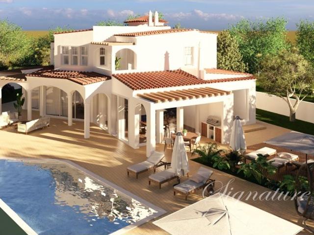 Requintada Villa renovada com 4 quartos e fachada de golfe em Vilamoura