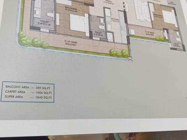 Resale | 3.5 BHK + Pooja Room 1840 Sq.Ft. Apartment in Emperium Premio