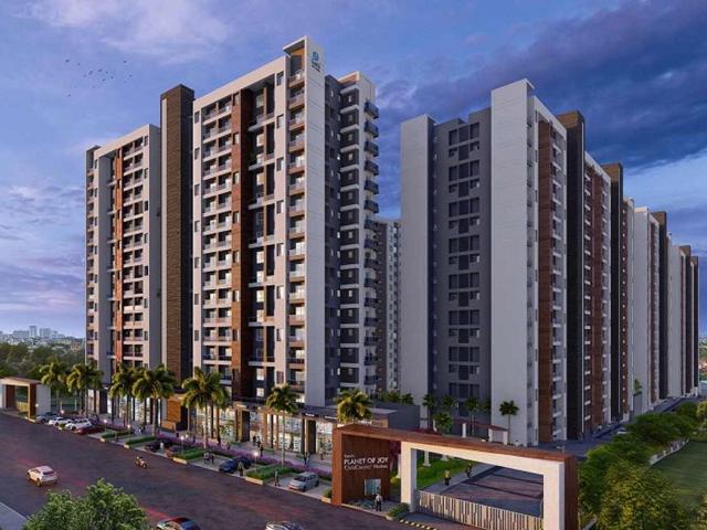 Resale | 3.5 BHK + Servant Room,Study Room 1500 Sq.Ft. Apartment in Gera World of Joy