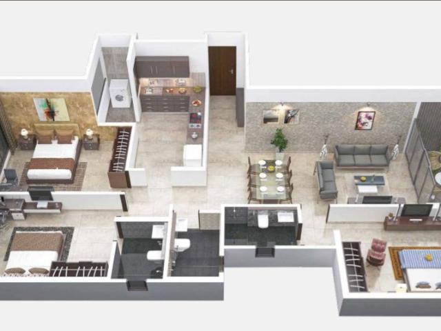 Resale | 3 BHK 1120 Sq.Ft. Apartment in Kumar Park Imperial
