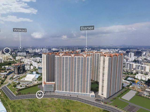 Resale | 3 BHK + 1213 Sq.Ft. Apartment in Nyati Emerald