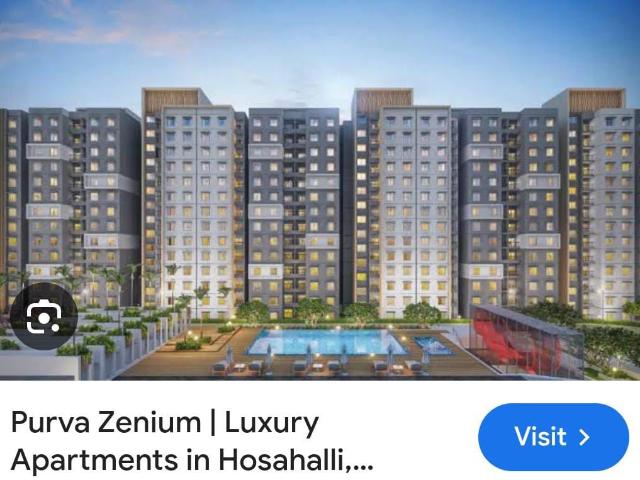 Resale | 3 BHK 1463 Sq.Ft. Apartment in Puravankara Purva Zenium