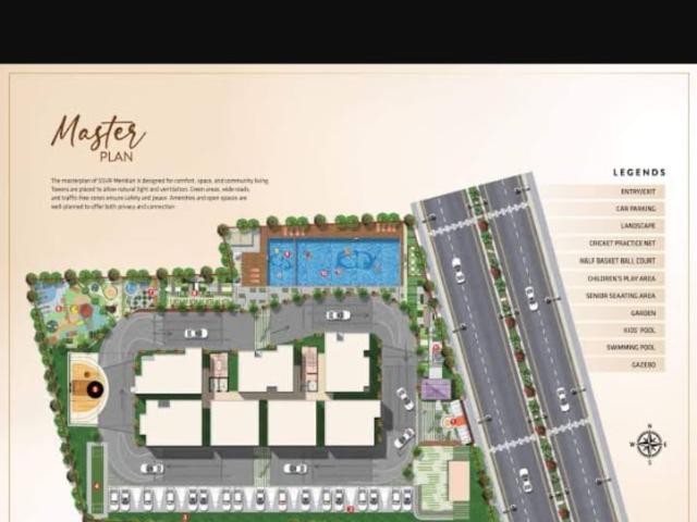 Resale | 3 BHK + 1475 Sq.Ft. Apartment in SSVR Meridian