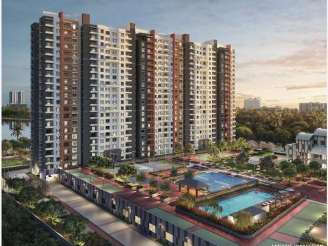 Resale | 3 BHK + 1600 Sq.Ft. Apartment in Ajmera Marina