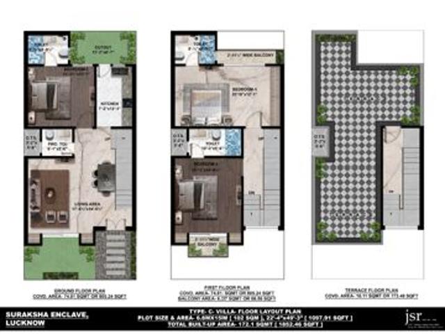 Resale | 3 BHK 1852 Sq.Ft. Villa in Omega Suraksha Enclave