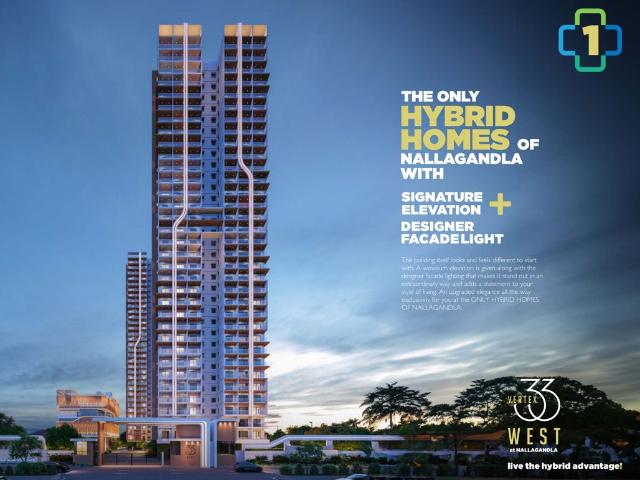 Resale | 3 BHK + 2080 Sq.Ft. Apartment in Vertex 33 West