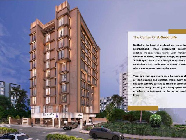 Resale | 3 BHK 890 Sq.Ft. Apartment in Shamiana Apartment