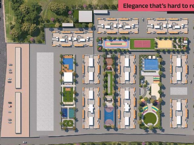 Resale | 3 BHK 892 Sq.Ft. Apartment in Majestique Rhythm County Phase 1