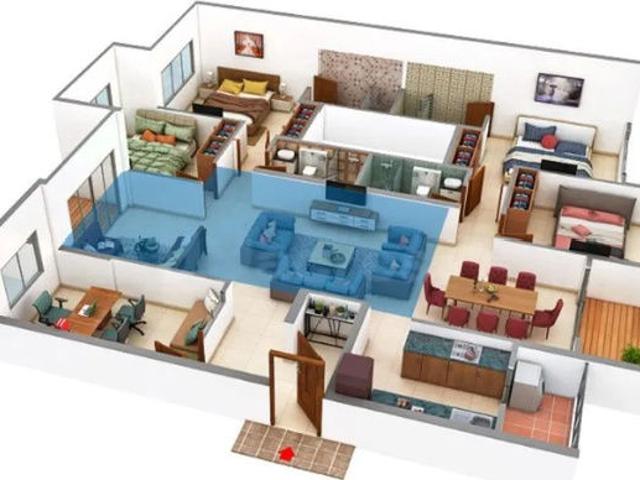Resale | 3 BHK + Extra Room 1762 Sq.Ft. Penthouse in Lodha Giardino