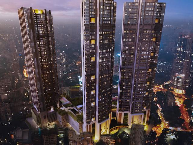 Resale | 3 BHK + Servant Room,Study Room 1350 Sq.Ft. Apartment in Rustomjee Crown