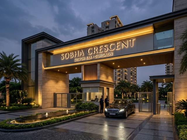 Resale | 3 BHK + Servant Room,Study Room 2344 Sq.Ft. Apartment in Sobha Crescent