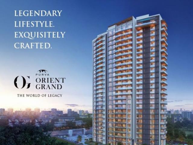 Resale | 3 BHK + Servant Room,Study Room,Basement,Store Room 2200 Sq.Ft. Apartment in Puravankara Purva Orient Grand