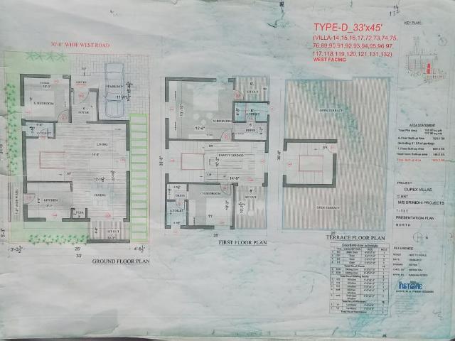 Resale | 3 BHK + Pooja Room 2189 Sq.Ft. Villa in Srinidhi Hill Park