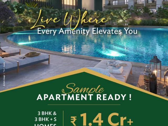 Resale | 3 BHK + Pooja Room,Servant Room,Study Room 1720 Sq.Ft. Apartment in Wave City