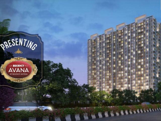 Resale | 3 BHK + Pooja Room,Study Room 1050 Sq.Ft. Apartment in Regency Antilia Phase V Avana