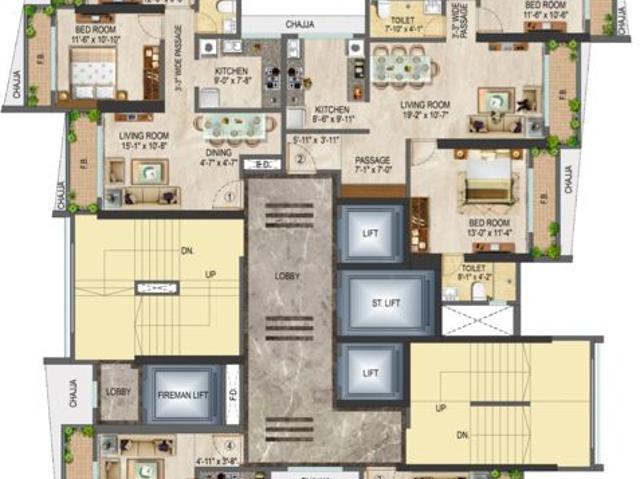 Resale | 3 BHK + Pooja Room,Study Room 1150 Sq.Ft. Apartment in Malad West
