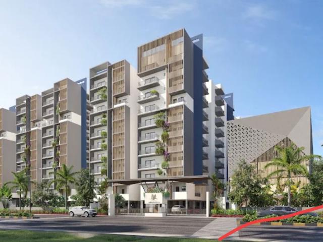 Resale | 3 BHK + Prayer Room,Servant Room,Study Room,Extra Room,Basement,Store Room 1235 Sq.Ft. Apartment in Canny Aravindam