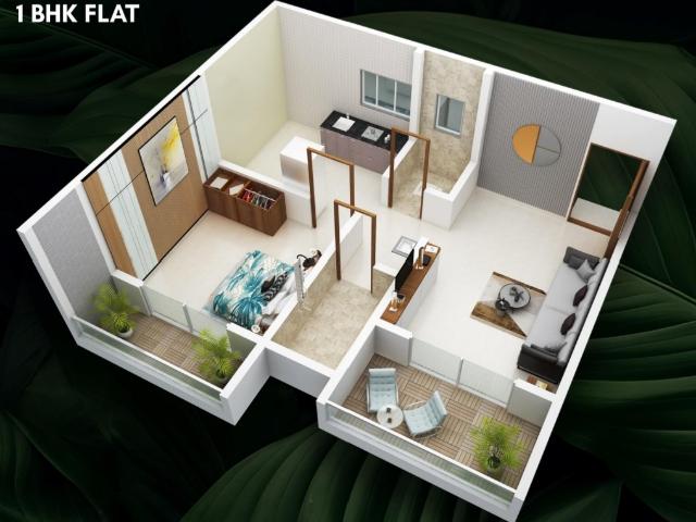 Resale | 1 BHK 550 Sq.Ft. Apartment in 1bhk Flat