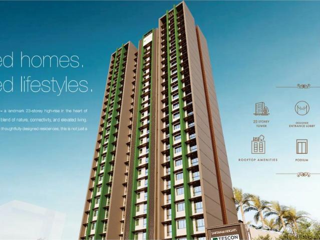 Resale | 1 BHK + Pooja Room 615 Sq.Ft. Apartment in Saksham Heights