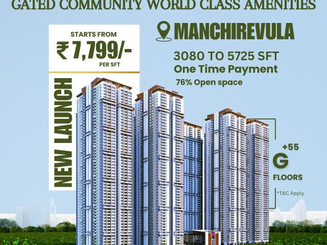 Resale | 2.5 BHK + Pooja Room,Servant Room,Study Room,Extra Room 2800 Sq.Ft. Apartment in Rajapushpa Infina