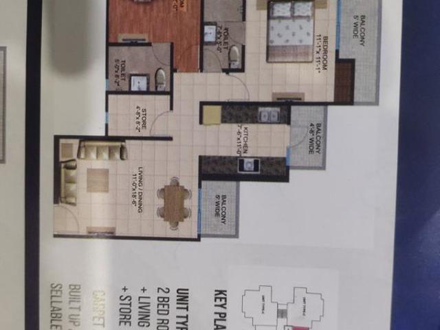 Resale | 2 BHK 1275 Sq.Ft. Apartment in Baraulikhalilabad