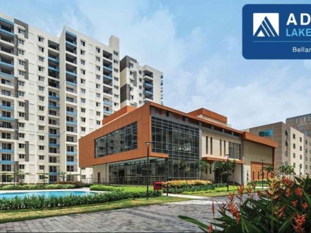Resale | 2 BHK 1915 Sq.Ft. Apartment in Adarsh Lakefront Phase 2