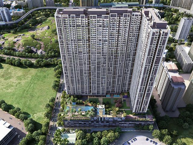 Resale | 2 BHK 666 Sq.Ft. Apartment in Dosti Eastern Bay