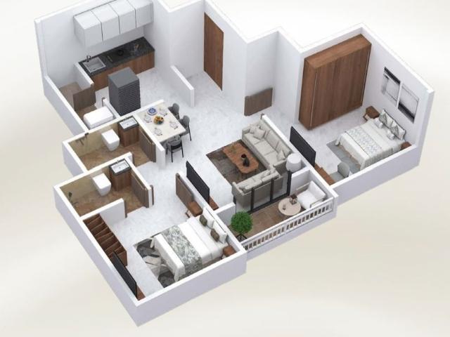 Resale | 2 BHK 689 Sq.Ft. Apartment in Yewalewadi