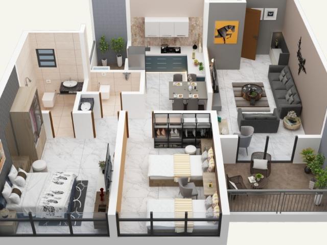 Resale | 2 BHK 776 Sq.Ft. Apartment in 2bhk Flat