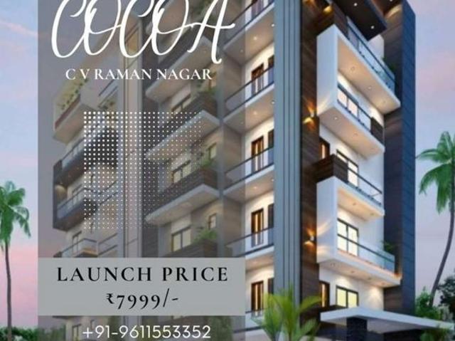 Resale | 2 BHK 820 Sq.Ft. Apartment in CV Raman Nagar