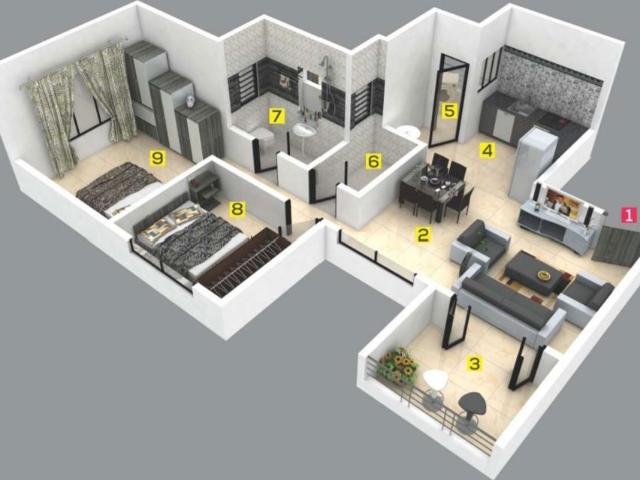 Resale | 2 BHK 850 Sq.Ft. Apartment in Yewalewadi