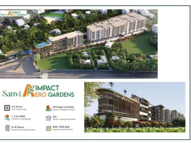Resale | 2 BHK 925 Sq.Ft. Apartment in Sanvi Aero Gardens