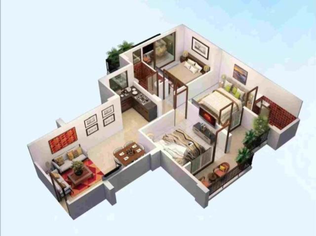 Resale | 2 BHK 950 Sq.Ft. Apartment in Landmark The Homes 81