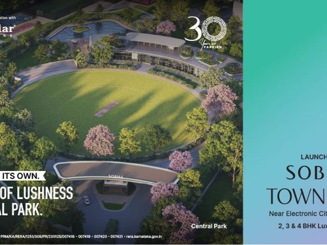 Resale | 2 BHK + Basement 1200 Sq.Ft. Apartment in Sobha Manhattan Towers Town Park