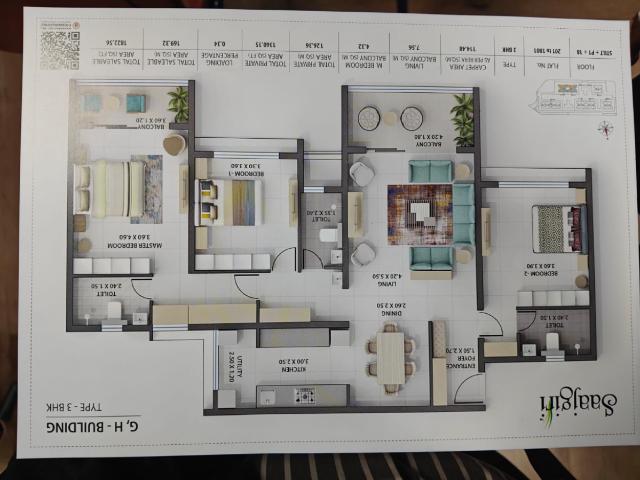 Resale | 2 BHK + Extra Room 870 Sq.Ft. Apartment in Nanded Fata