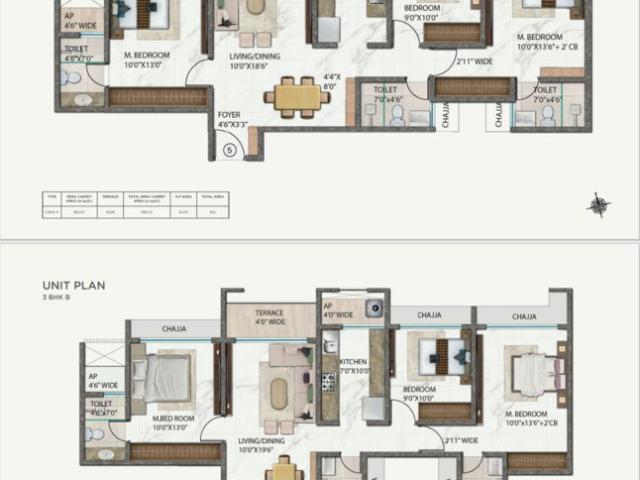 Resale | 2 BHK + Study Room 1160 Sq.Ft. Apartment in Ellora Emerald