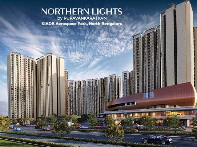 Resale | 2 BHK + Study Room,Extra Room 1059 Sq.Ft. Apartment in Puravankara Northern Lights