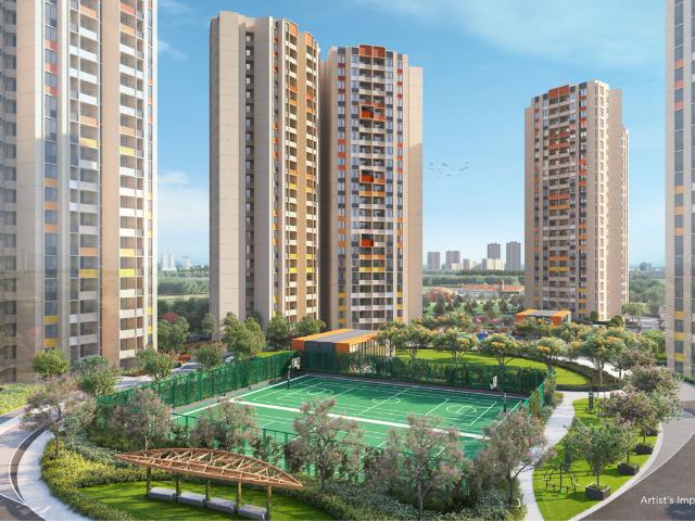 Resale | 2 BHK + Pooja Room 670 Sq.Ft. Apartment in Shapoorji Pallonji Joyville Hadapsar Annexe