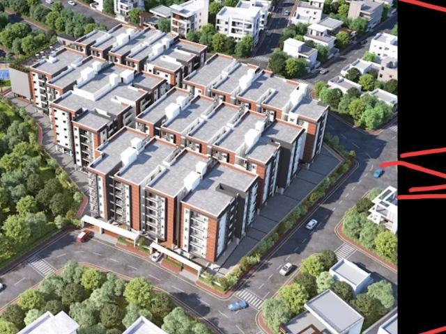 Resale | 2 BHK + Prayer Room,Servant Room,Study Room,Extra Room,Basement,Store Room 1160 Sq.Ft. Apartment in Aakruthi Arcadia