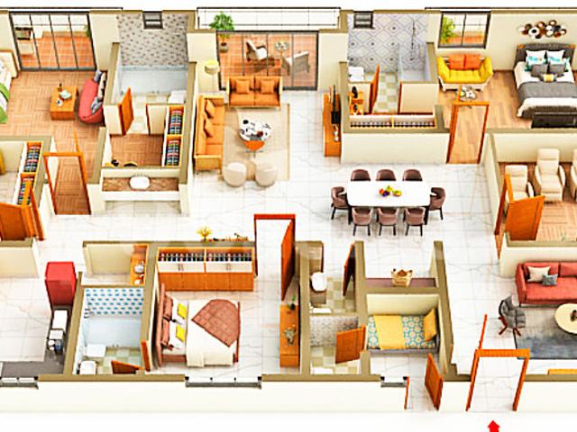 Resale | 4 BHK 4575 Sq.Ft. Apartment in Kondapur