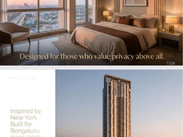 Resale | 4 BHK + Servant Room 4277 Sq.Ft. Apartment in Krishvi BVL Statura