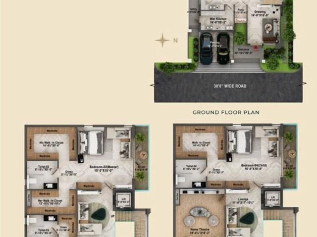 Resale | 4 BHK + Pooja Room 4523 Sq.Ft. Villa in Tukkuguda