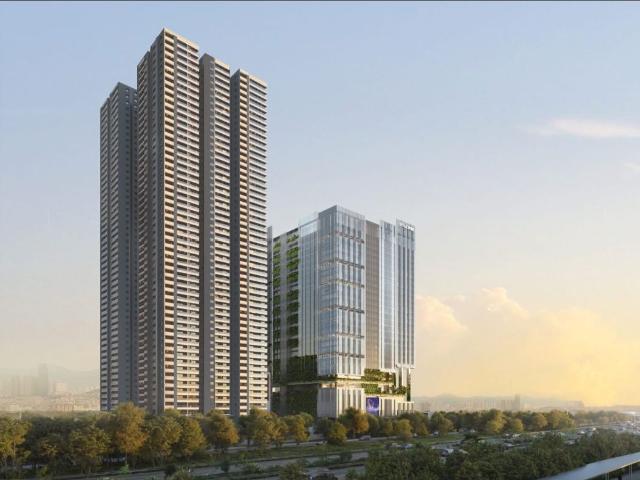 Resale | 4 BHK + Pooja Room,Servant Room,Study Room,Extra Room 3800 Sq.Ft. Apartment in R One Diamond Towers Fina