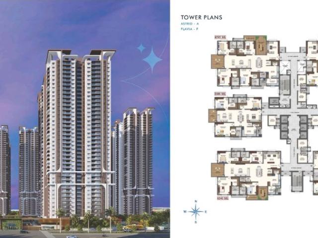 Resale | 4 BHK + Prayer Room,Servant Room 4595 Sq.Ft. Apartment in Rajapushpa Pristinia