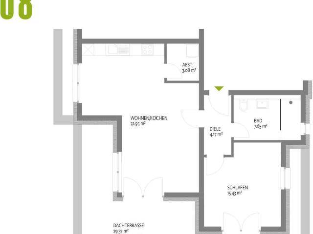 RESERVIERT! NEUBAU Trier Olewig Effizienzhaus 55 Wohnung 08