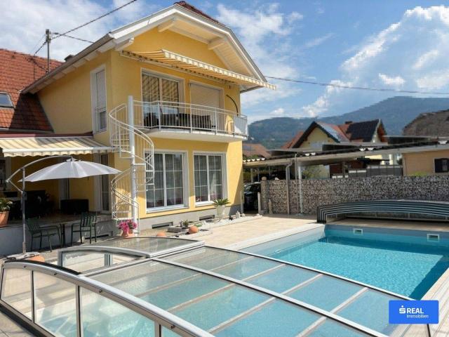 RESERVIERT* Repräsentativer Familienwohnsitz in Wolfsberg mit Pool und herrlicher Gartenlandschaft