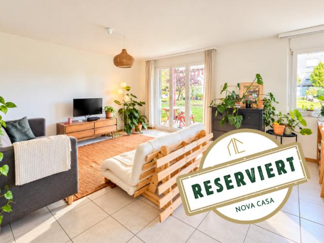 Reserviert! Wohnen mit Garten! Helle 2.5 Zimmer Wohnung mit viel Wohngefühl