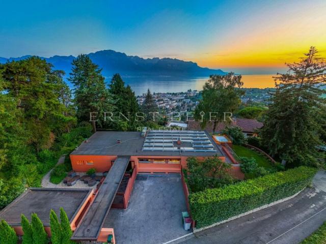 Résidence dexception avec jardin paysager et panorama sur le Léman