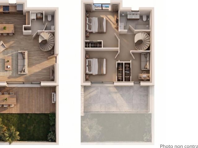 Résidence Saparelli Duplex T3 en VEFA au coeur du village de Figari